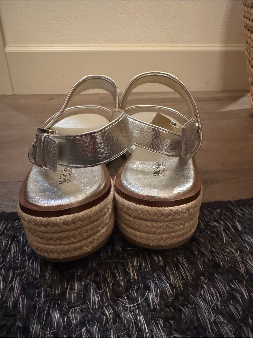MICHAEL Michael Kors Espadrille Platform Slide Sandals - Picture 3 of 5
